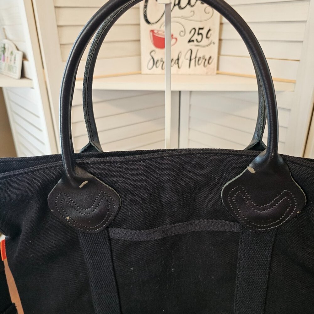 CBStation Large, Black Canvas Travel Crossbody Bag, NWOT - Picture 3 of 14